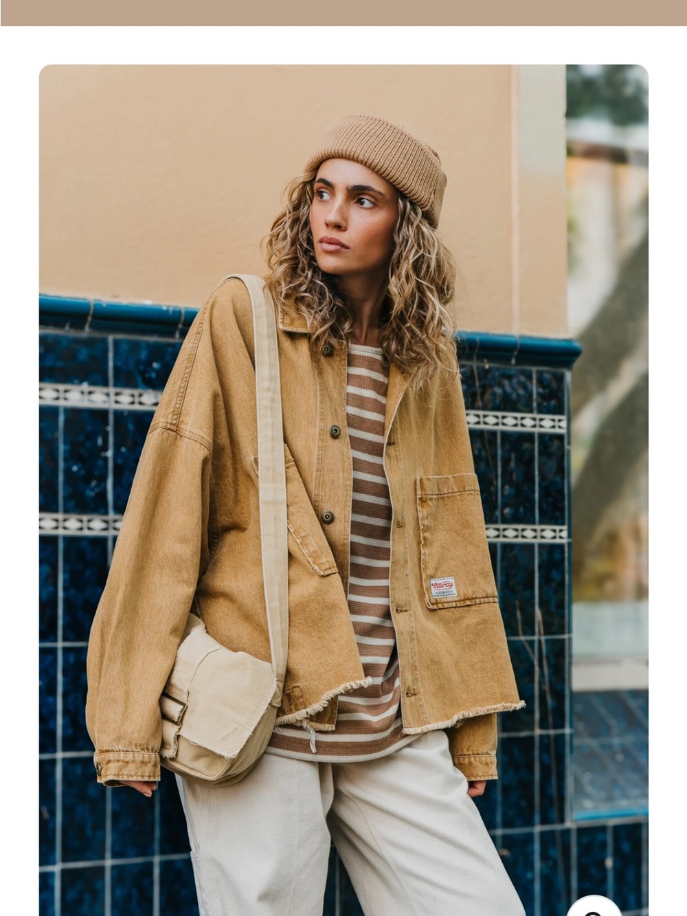 Ottway the Label Weston Jacket Casual Tan Utility Jacket for Women